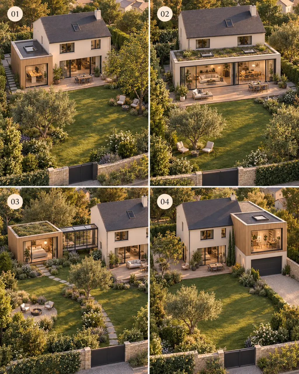 Plan d’extension de maison de 20 m² : 4 implantations pour créer une vraie pièce sans sacrifier le jardin