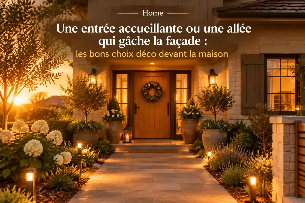 Une entrée accueillante ou une allée qui gâche la façade : les bons choix déco devant la maison