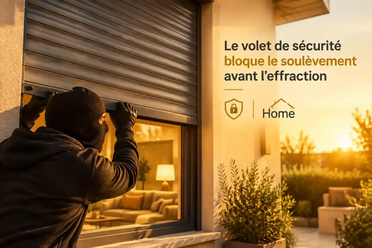 Le volet de sécurité bloque le soulèvement avant l’effraction