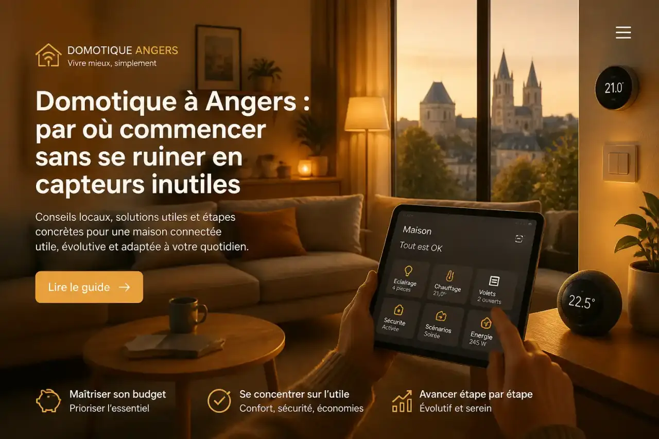Domotique à Angers : par où commencer sans se ruiner en capteurs inutiles